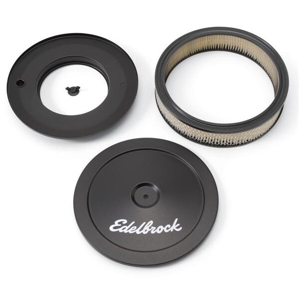 Edelbrock Edelbrock 1203 10 in. Signature Series Air Cleaner; Black EDE1203 - main